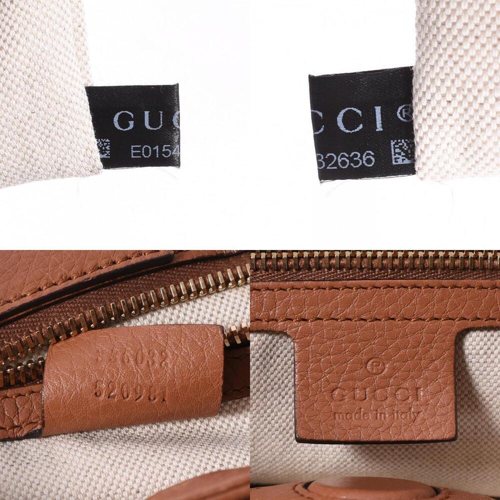 GUCCI Bamboo Shopper Bag Brown Calfskin Handbag - Picture 11 of 11